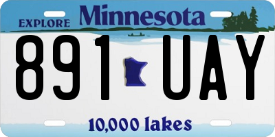 MN license plate 891UAY