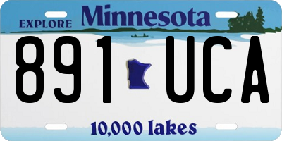MN license plate 891UCA