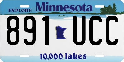 MN license plate 891UCC