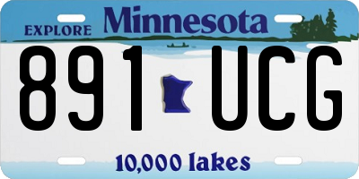 MN license plate 891UCG