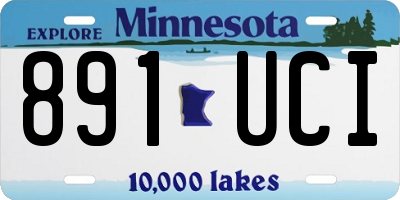 MN license plate 891UCI