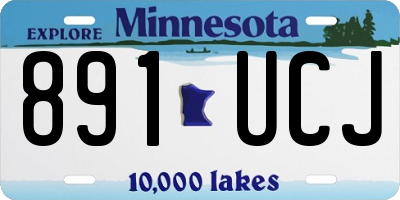 MN license plate 891UCJ