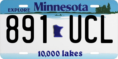 MN license plate 891UCL