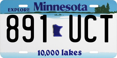 MN license plate 891UCT