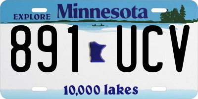 MN license plate 891UCV