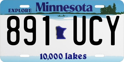 MN license plate 891UCY