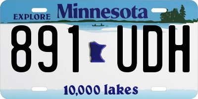 MN license plate 891UDH