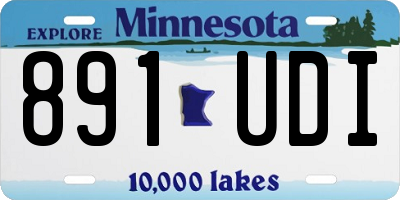 MN license plate 891UDI