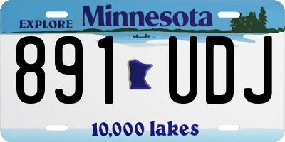 MN license plate 891UDJ