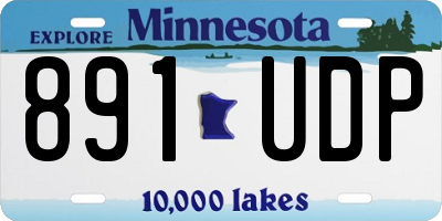 MN license plate 891UDP