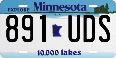 MN license plate 891UDS