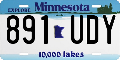 MN license plate 891UDY