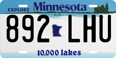 MN license plate 892LHU