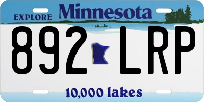 MN license plate 892LRP