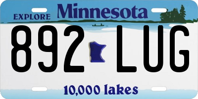 MN license plate 892LUG