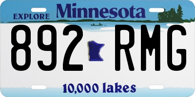 MN license plate 892RMG