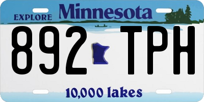 MN license plate 892TPH