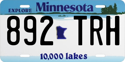 MN license plate 892TRH