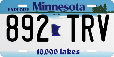 MN license plate 892TRV