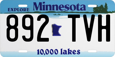 MN license plate 892TVH