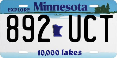 MN license plate 892UCT