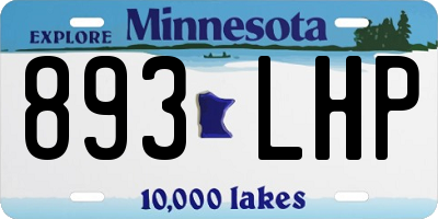 MN license plate 893LHP