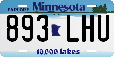 MN license plate 893LHU