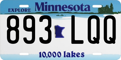 MN license plate 893LQQ