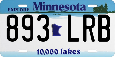 MN license plate 893LRB