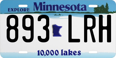 MN license plate 893LRH