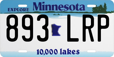 MN license plate 893LRP