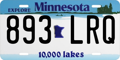 MN license plate 893LRQ