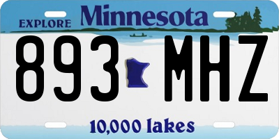 MN license plate 893MHZ