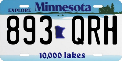 MN license plate 893QRH