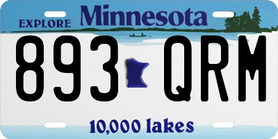 MN license plate 893QRM