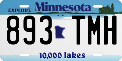 MN license plate 893TMH