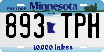 MN license plate 893TPH