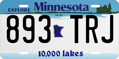 MN license plate 893TRJ