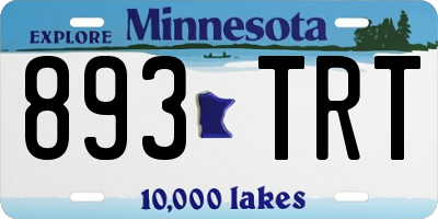 MN license plate 893TRT