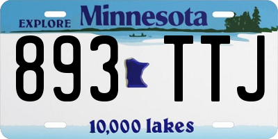 MN license plate 893TTJ