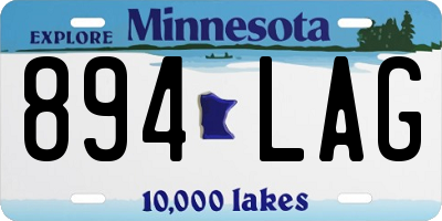 MN license plate 894LAG