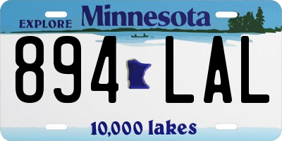 MN license plate 894LAL