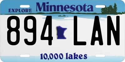 MN license plate 894LAN