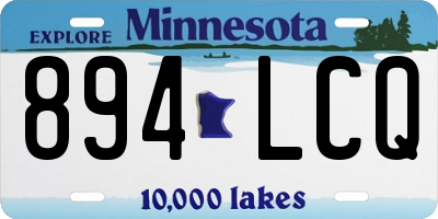 MN license plate 894LCQ