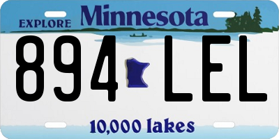 MN license plate 894LEL