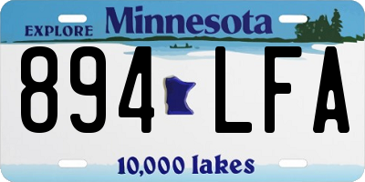 MN license plate 894LFA