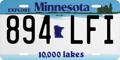 MN license plate 894LFI
