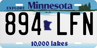 MN license plate 894LFN