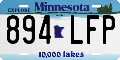 MN license plate 894LFP