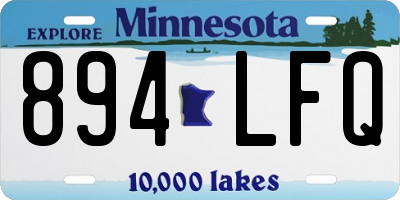 MN license plate 894LFQ